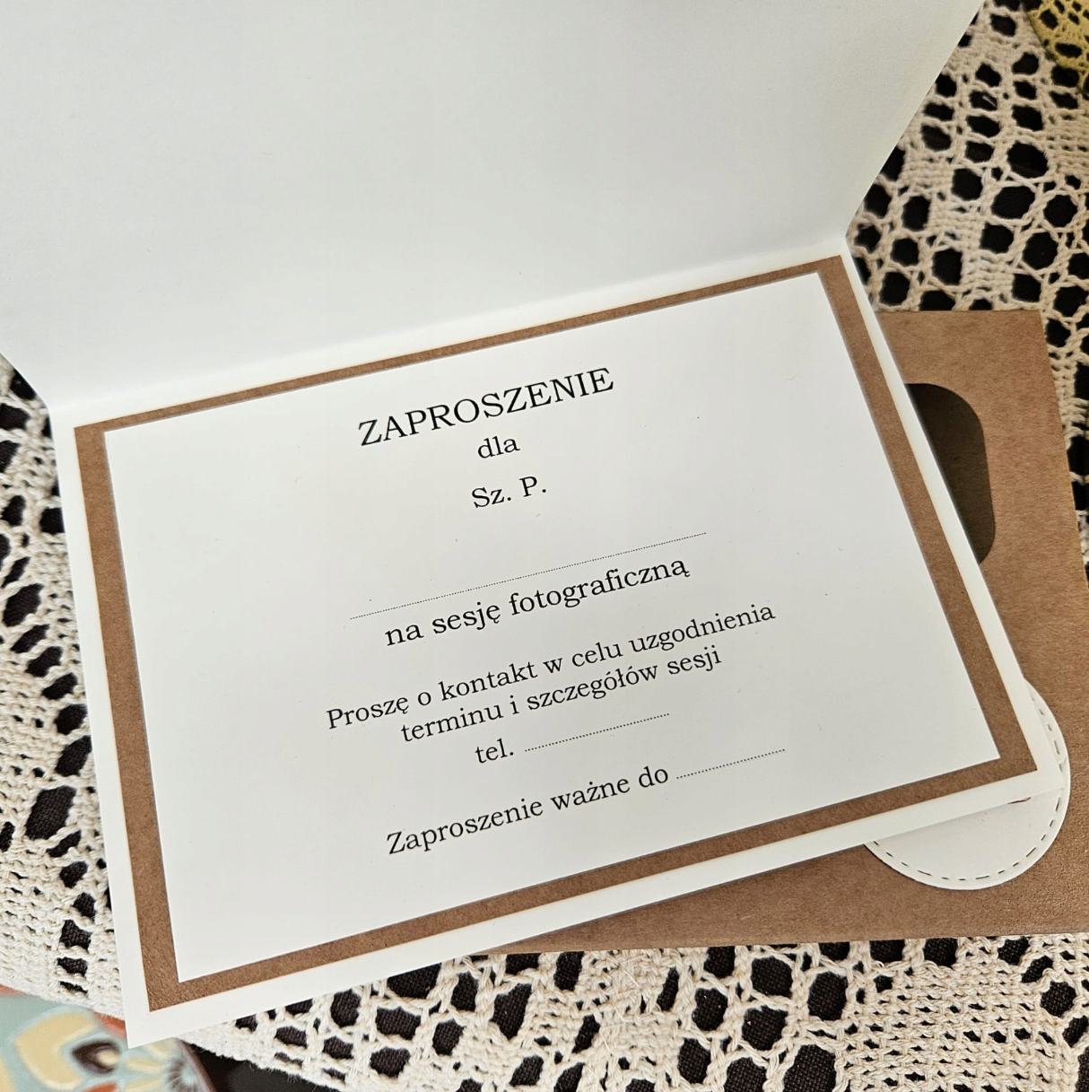 Voucher na Sesję Zdjęciową 600 zł | Bon Podarunkowy Klasyczny 2 Voucher na Sesję Zdjęciową 600 zł | Bon Podarunkowy Klasyczny - obrazek 2